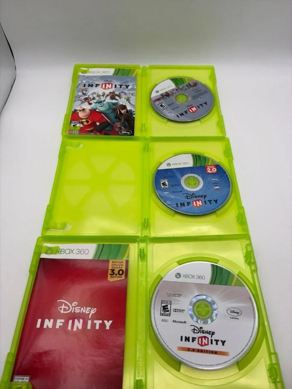 Disney Infinity Bundle 1.0 2.0 3.0  Xbox 360 Tested working